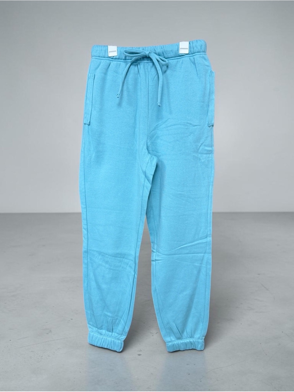 Teal Cozy Drawstring Jogger Pants